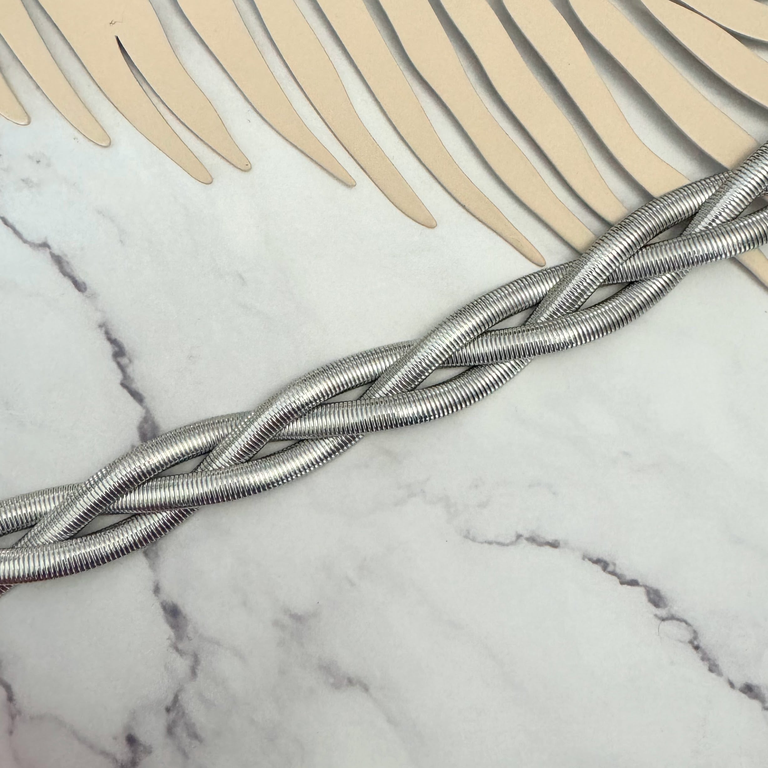 Collar Acero Inoxidable Trenzado Chunky