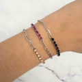 Pulsera Acero Inoxidable Tenis con Crist