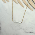 Collar Acero Inoxidable con Perla Larga