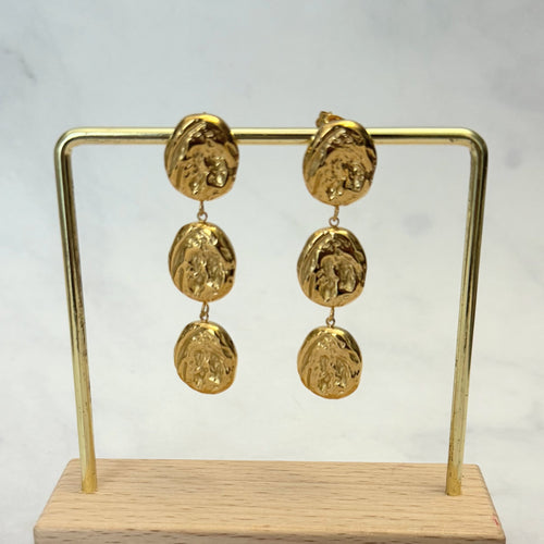 Aretes Acero Inoxidable 3 Circulos