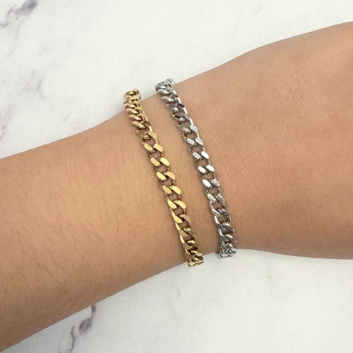 Pulsera Acero Inoxidable Eslabon Chico