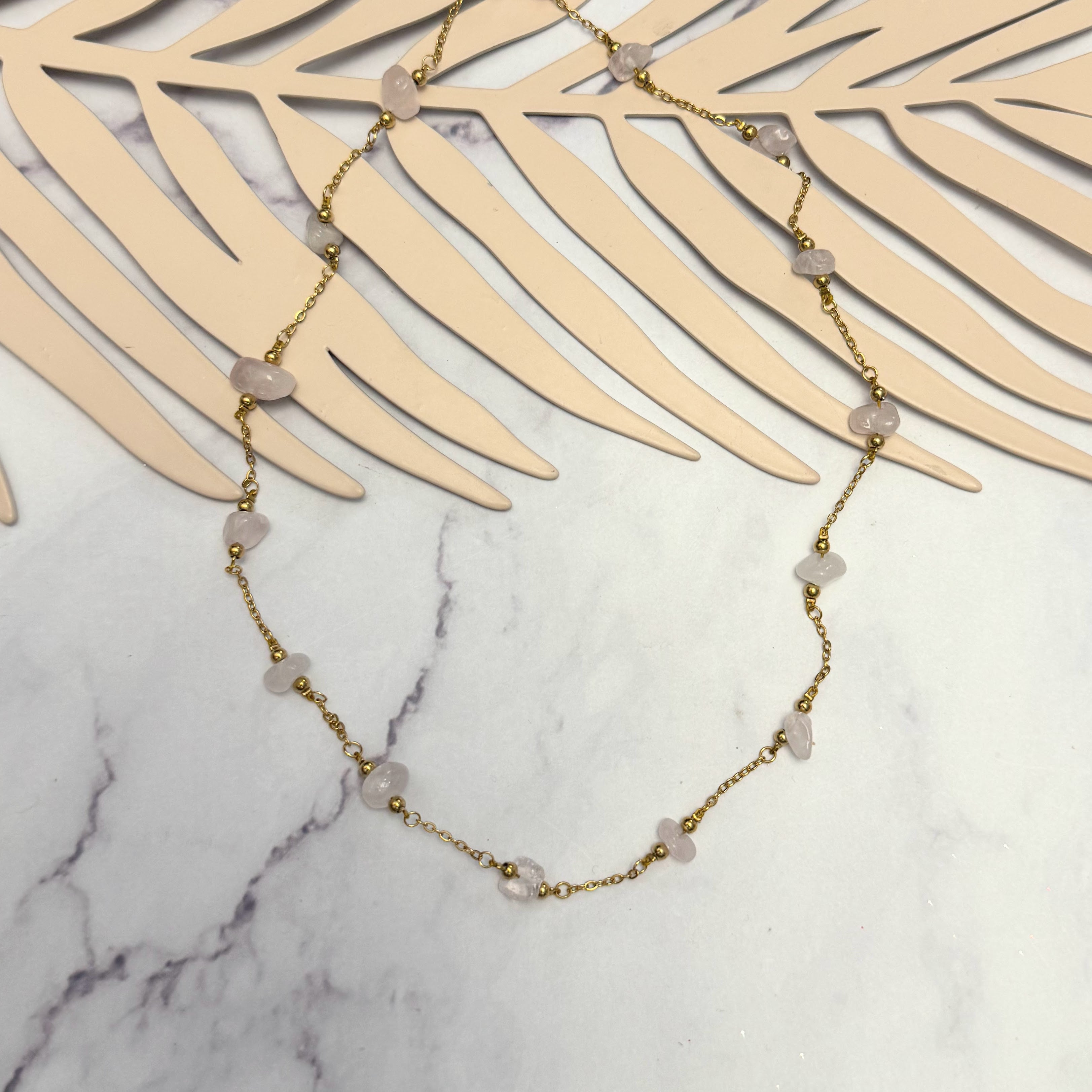 Collar Acero Inoxidable Cuarzo