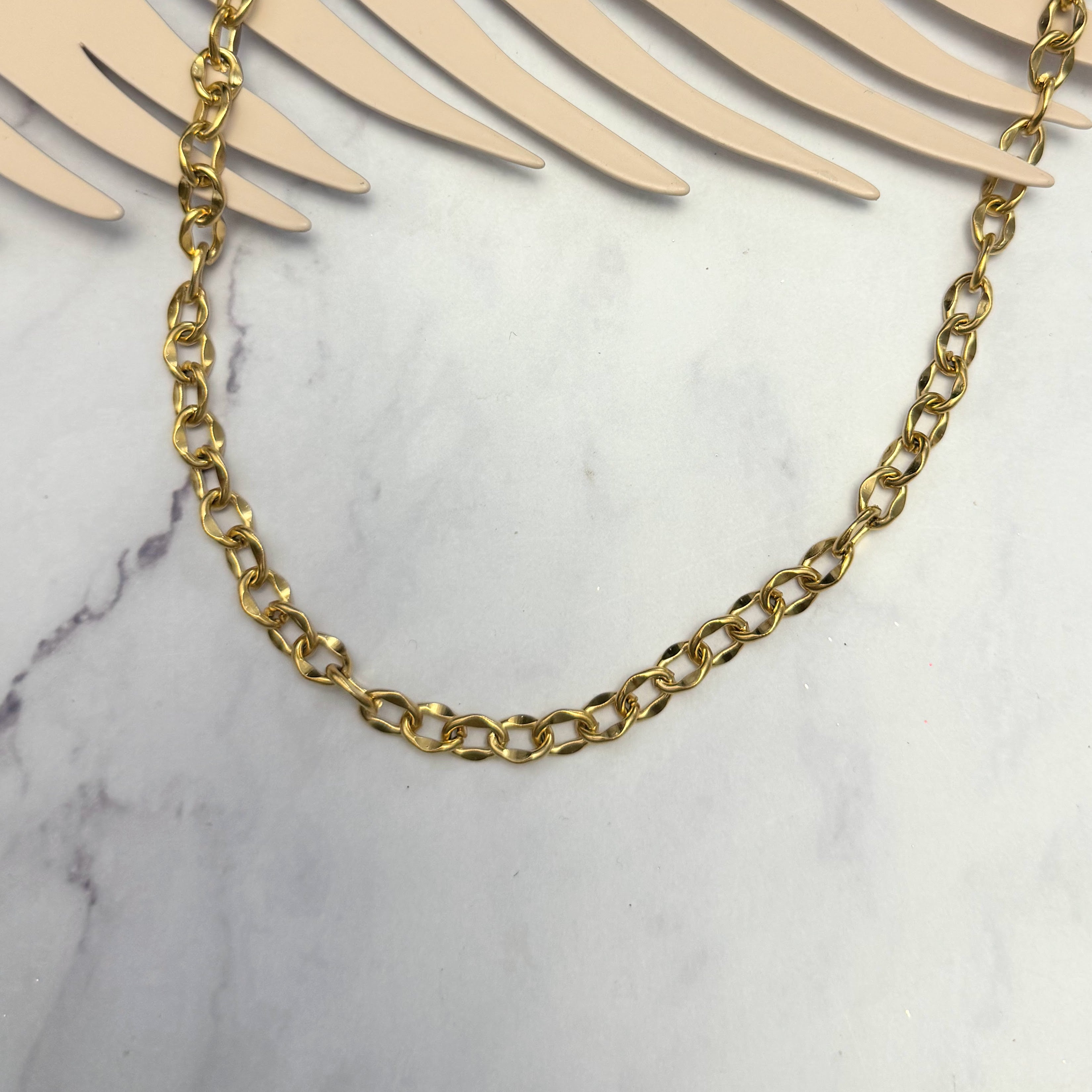Collar Acero Inoxidable Eslabon Ceros
