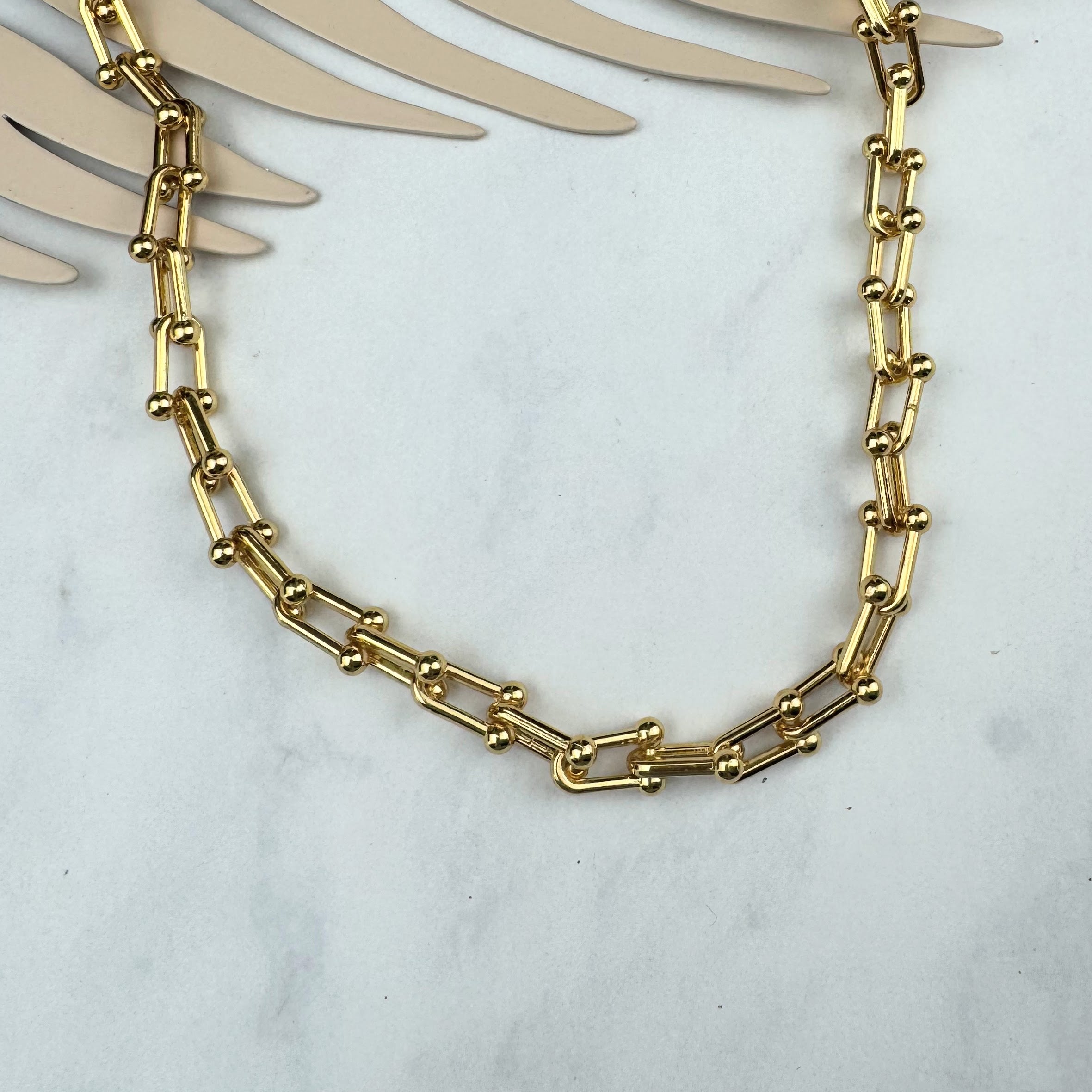 Collar Acero Inoxidable Eslabon Candado