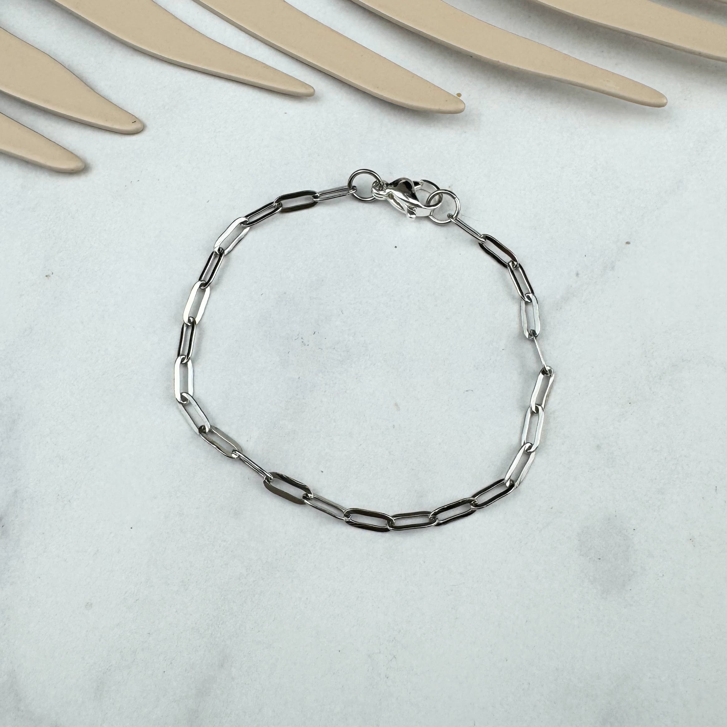 Pulsera Acero Inoxidable Eslabon Sencillo