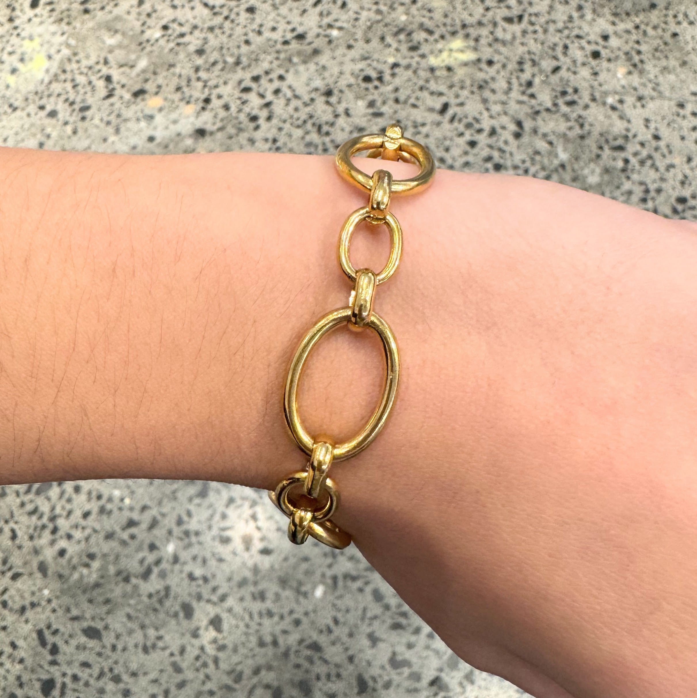 Pulsera Acero Inoxidable Eslabon Ovalo