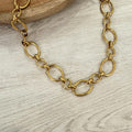 Collar Acero Inoxidable Eslabon Ovalo