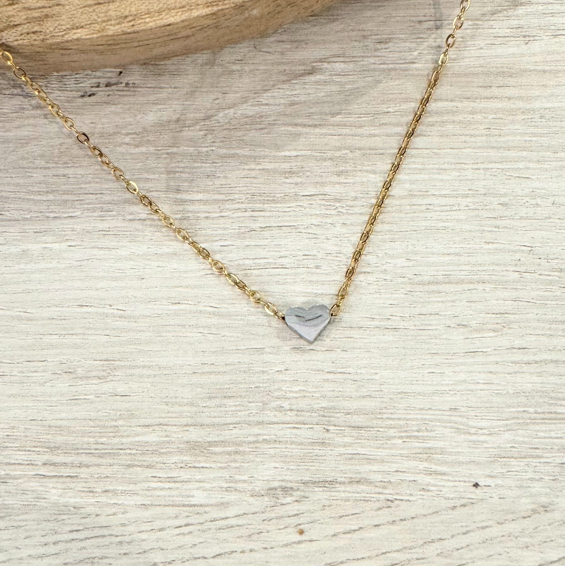 Collar Acero Inoxidable Corazon