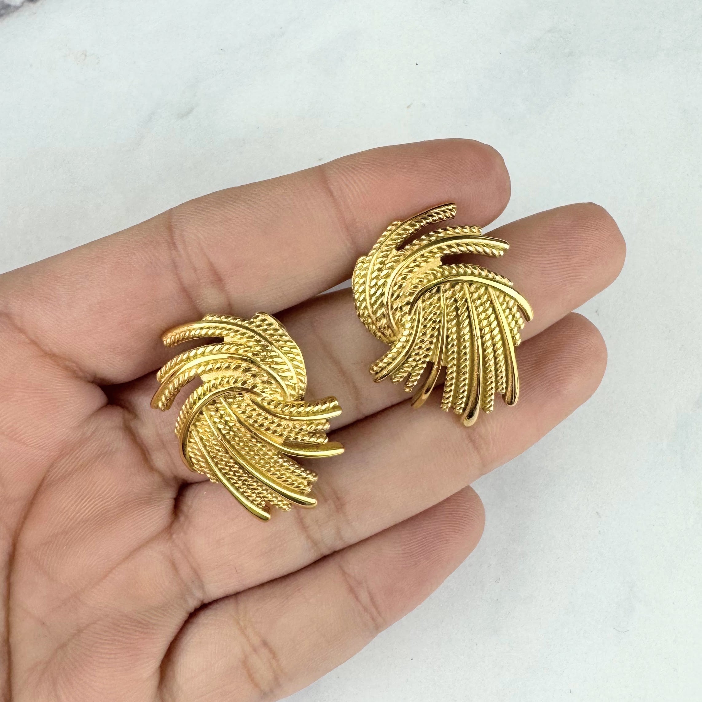 Aretes Acero Inoxidable Nudo Cuerda Stud