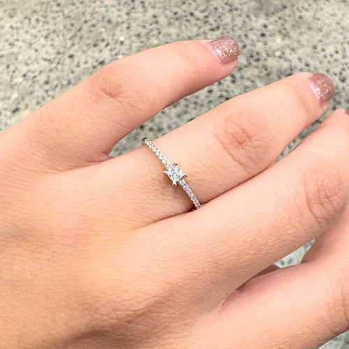 Anillo Plata 925 Cuadro #7