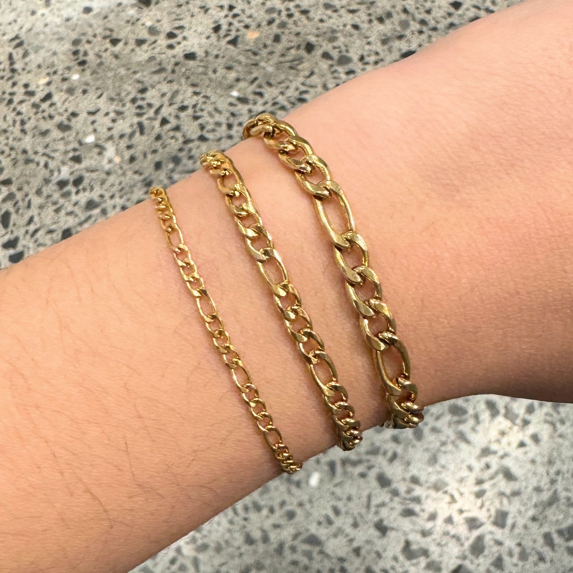 Pulsera Acero Inoxidable Eslabon Tamaños