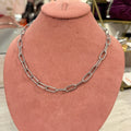 Collar Acero Inoxidable Eslabon Clip Redondo