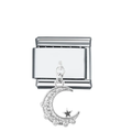 Charm Italian Bracelet Luna Colgante