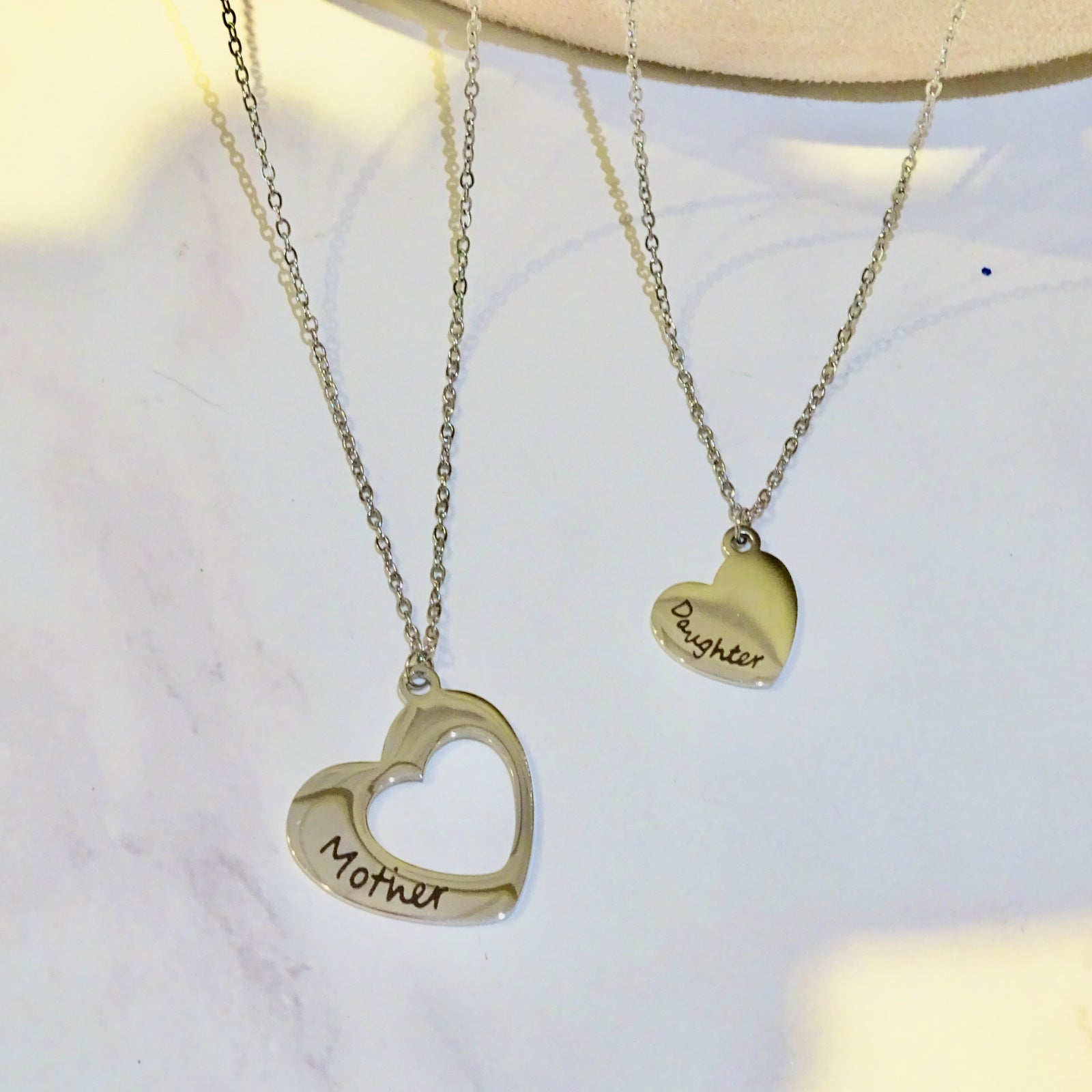 Collares Acero Inoxidable Mother and Daughter, set de 2