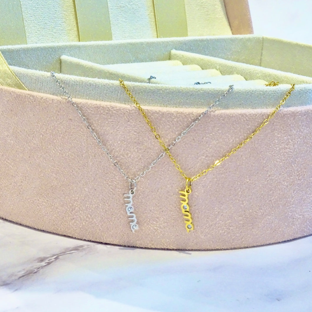 Collar Acero Inoxidable Mamá