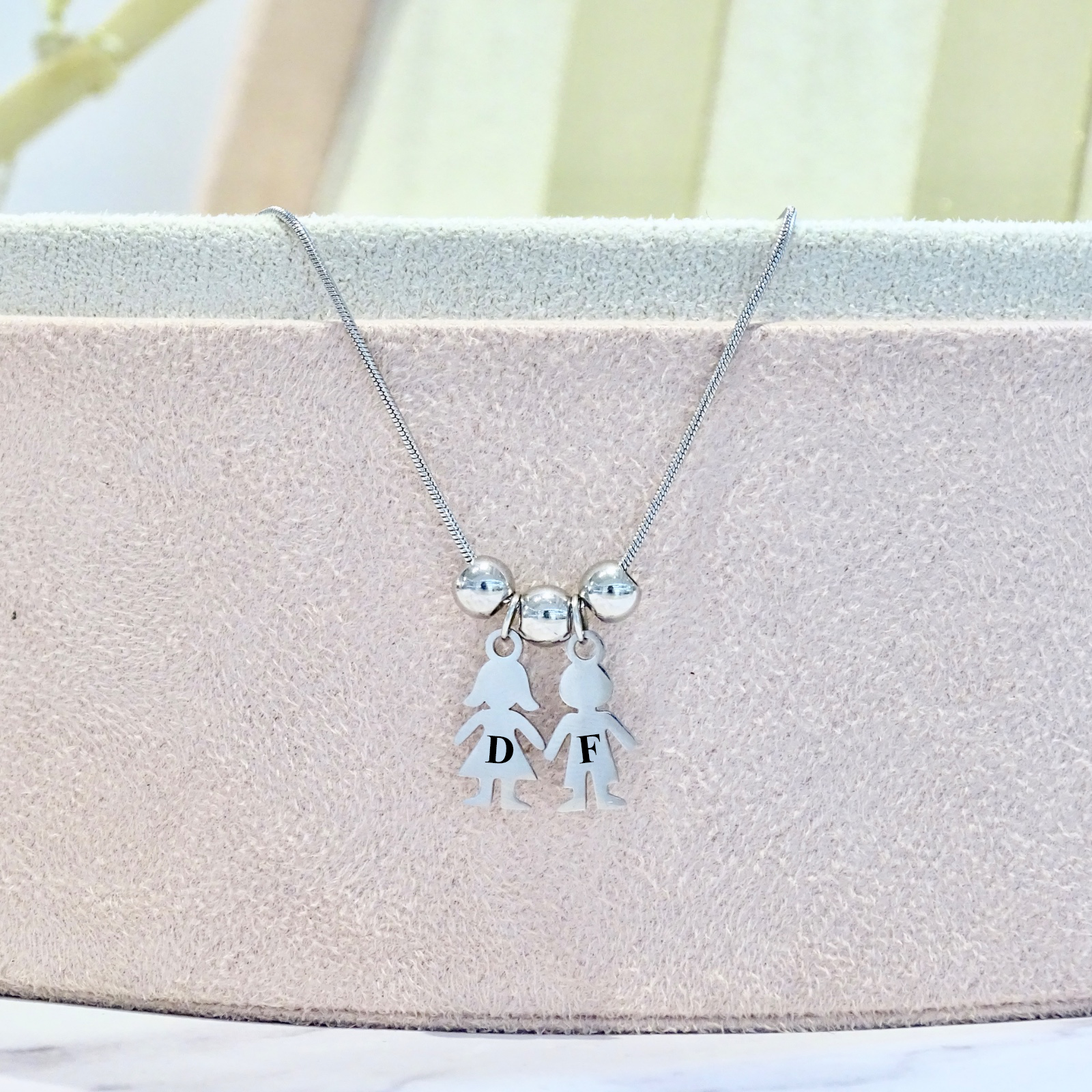 Collar Acero Inoxidable Niños Personalizado