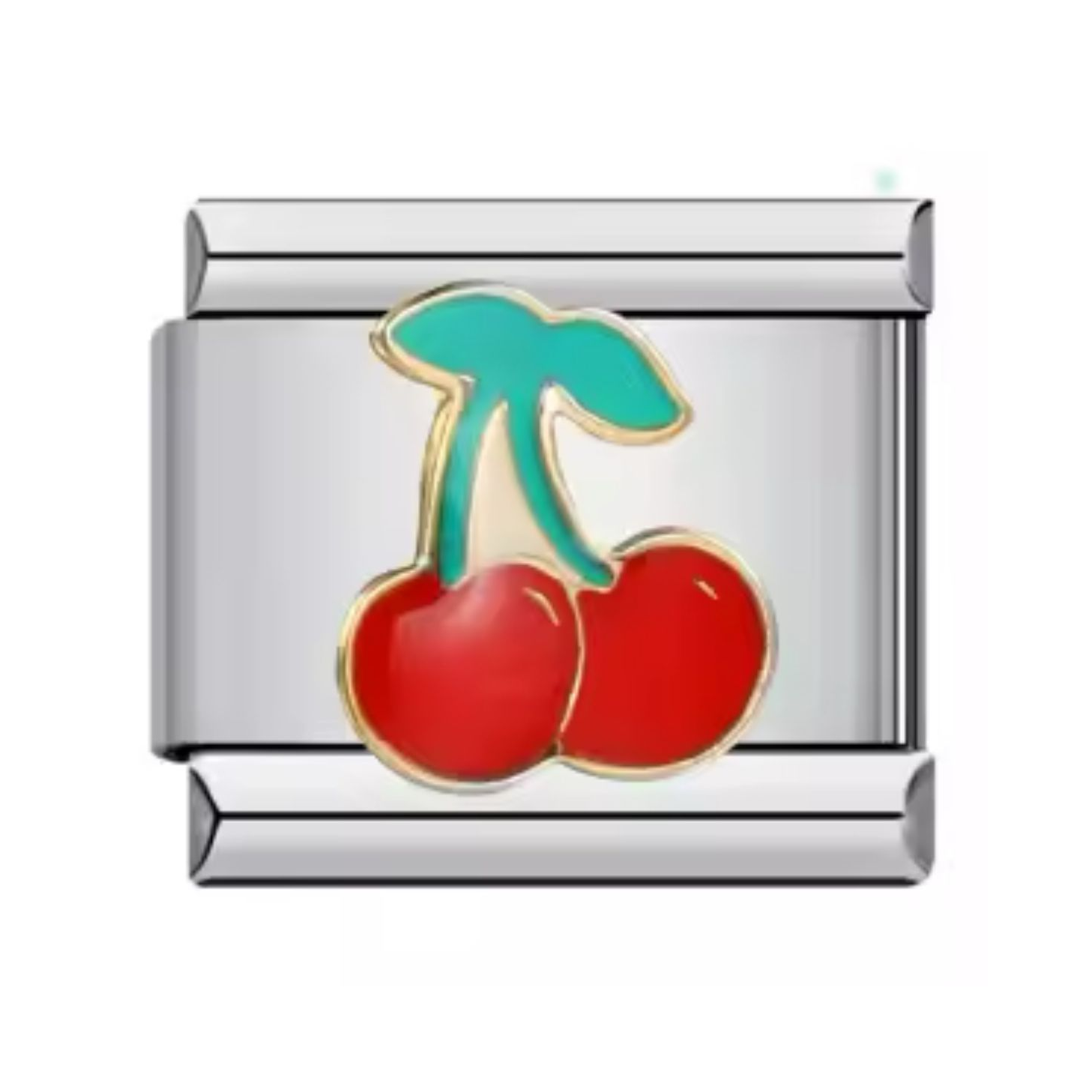 Charm Italian Bracelet Cerezas