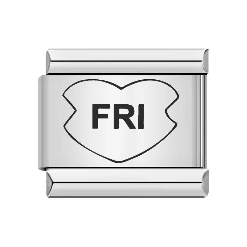 Charm Italian Fri Plateado