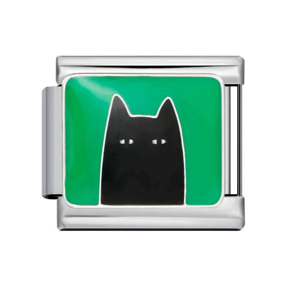 Charm Italian Gato Negro