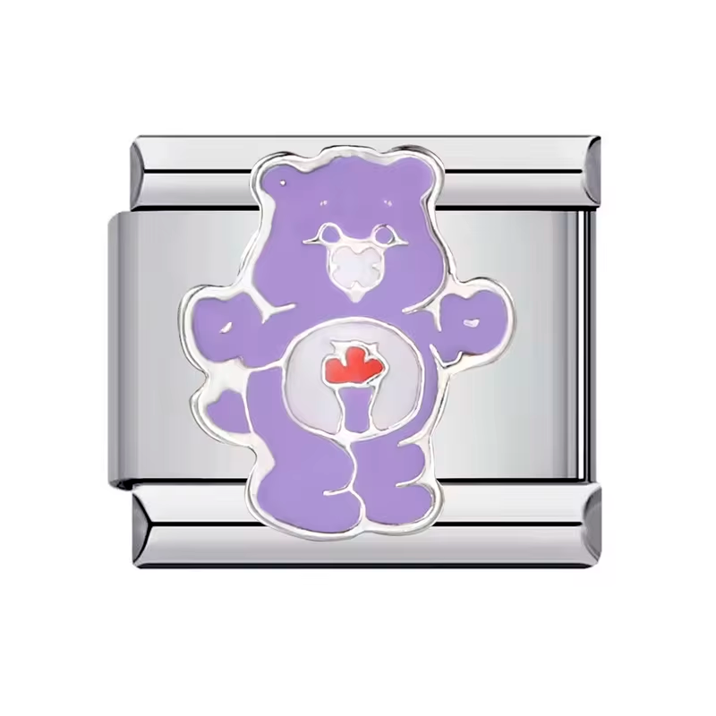 Charm Italian Osito Cariñosito Morado