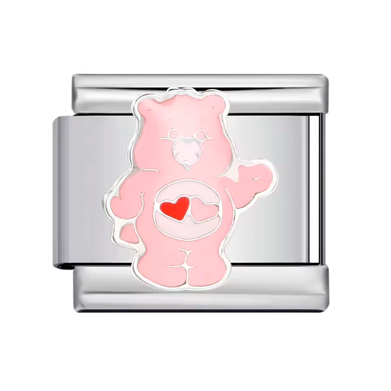 Charm Italian Osito Cariñosito Rosa