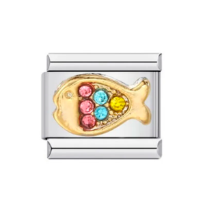 Charm Italian Bracelet Pez Colores