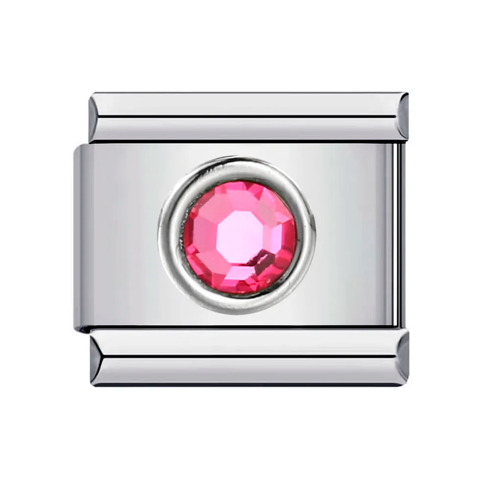 Charm Italian Cristal Rosa