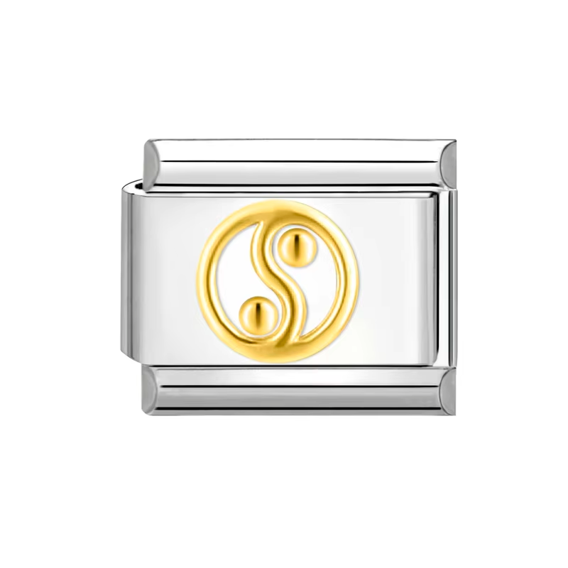 Charm Italian YingYang Dorado