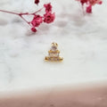 Piercing Plata 925 chapado de Oro 24K Zirconias