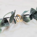 Earcuff Plata .925 Chapado en Oro 18K Cruzado