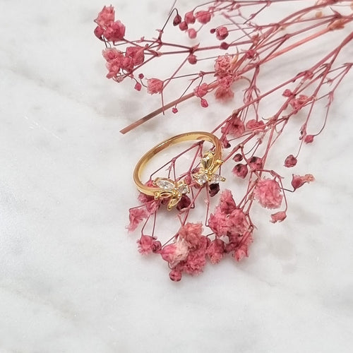 Anillo Plata925 Chapa de Oro 18K Doble Ajust