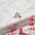 Piercing Plata 925 chapado de Oro 24K Zirc perla
