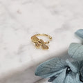 Earcuff Plata .925 Chapado en Oro 18K Abejita