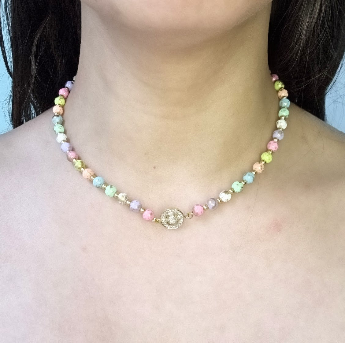 Choker Chapa de Oro Happy Multicolor