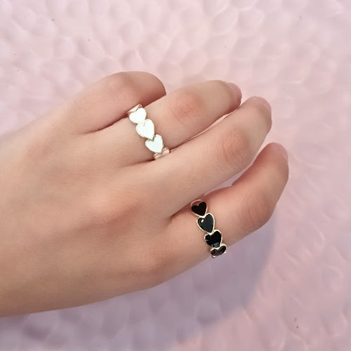 Anillo Chapa de Oro Corazon