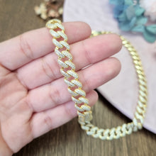 Cargar imagen en el visor de la galería, Collar Oro Laminado Zirconias Completo