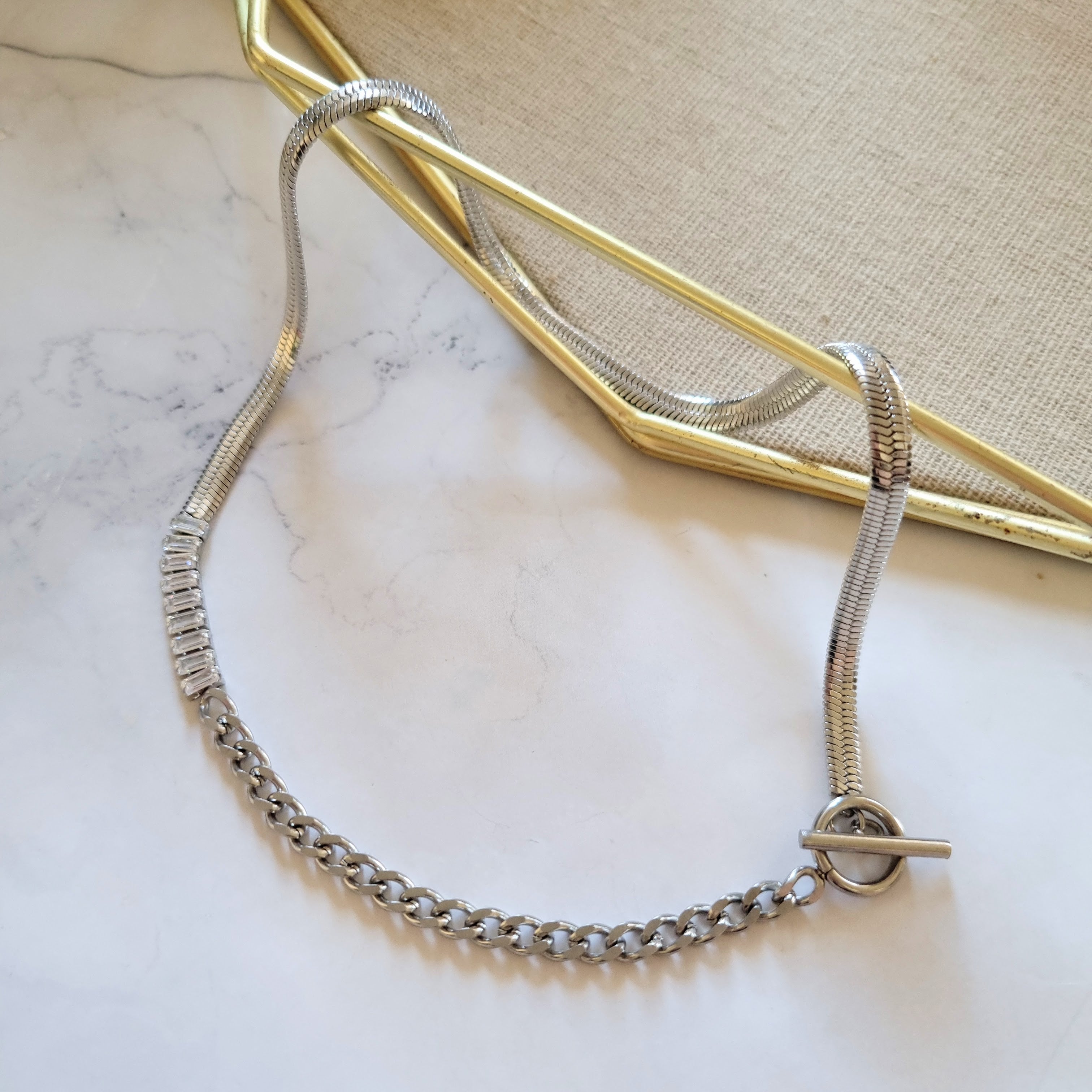 Collar Acero con Crist