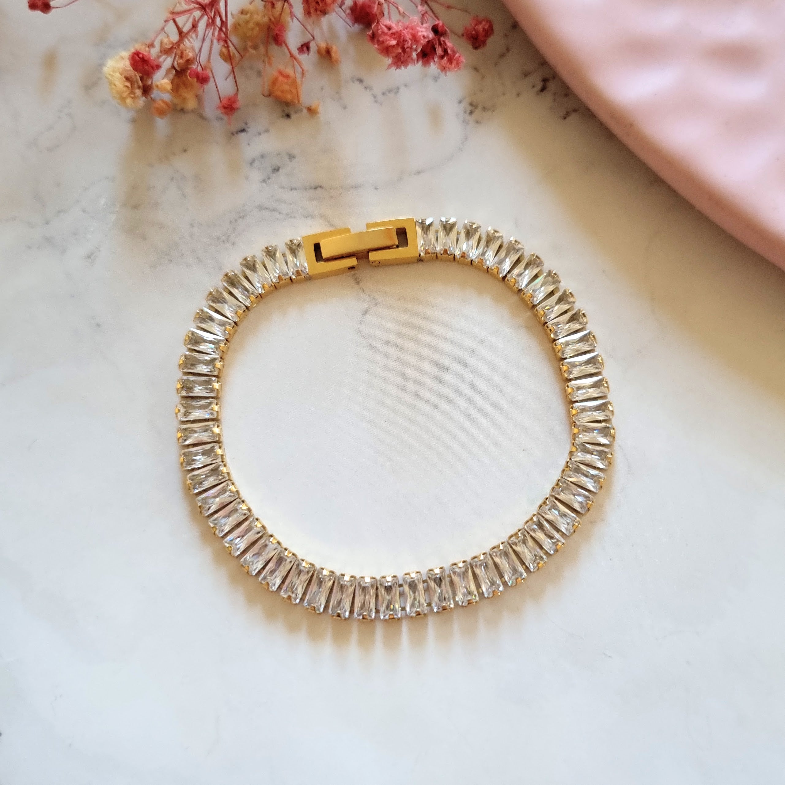 Pulsera Acero Inoxidable Baguettes