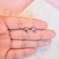 Aretes Plata 925 Colores Mini