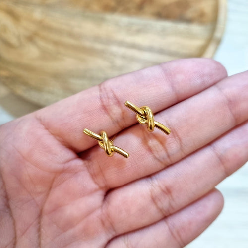 Aretes Acero Inoxidable Nudo