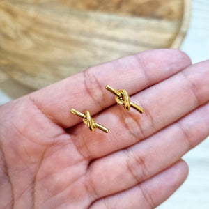 Aretes Acero Inoxidable Nudo