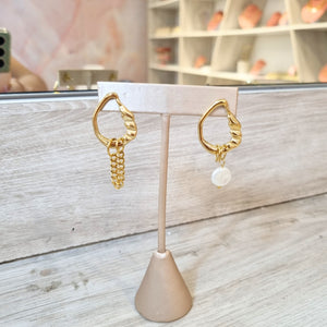 Aretes Dorados Acero Inoxidable