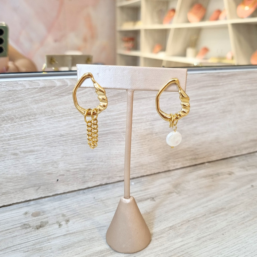 Aretes Dorados Acero Inoxidable