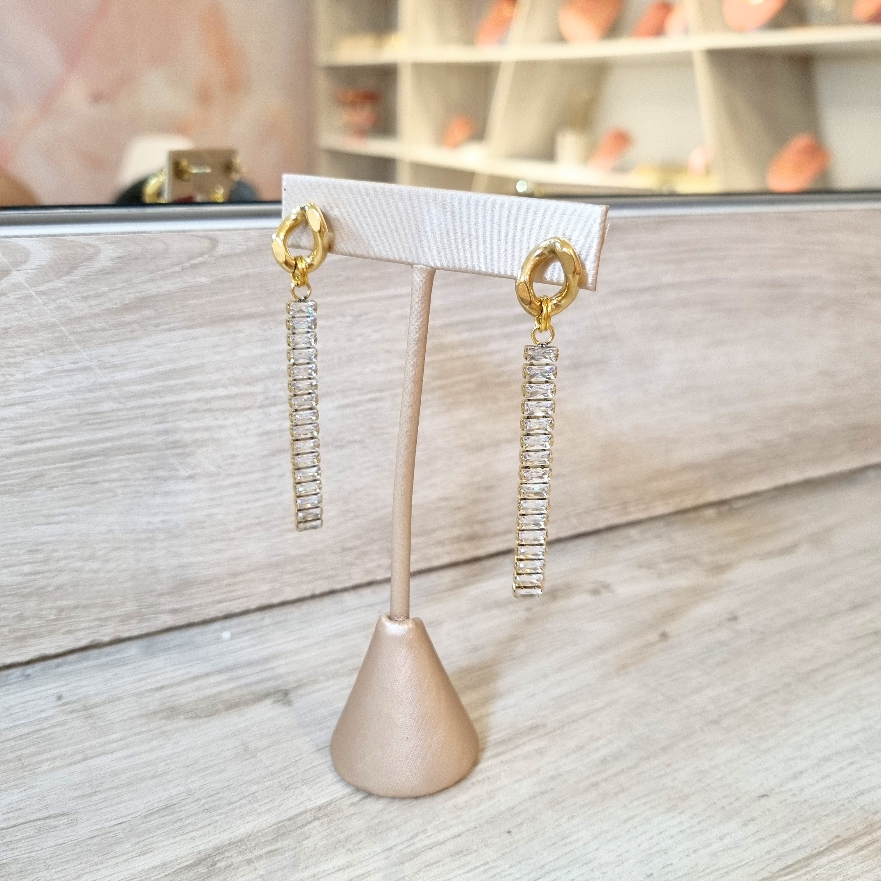 Aretes Acero Inoxidable Bagguetes