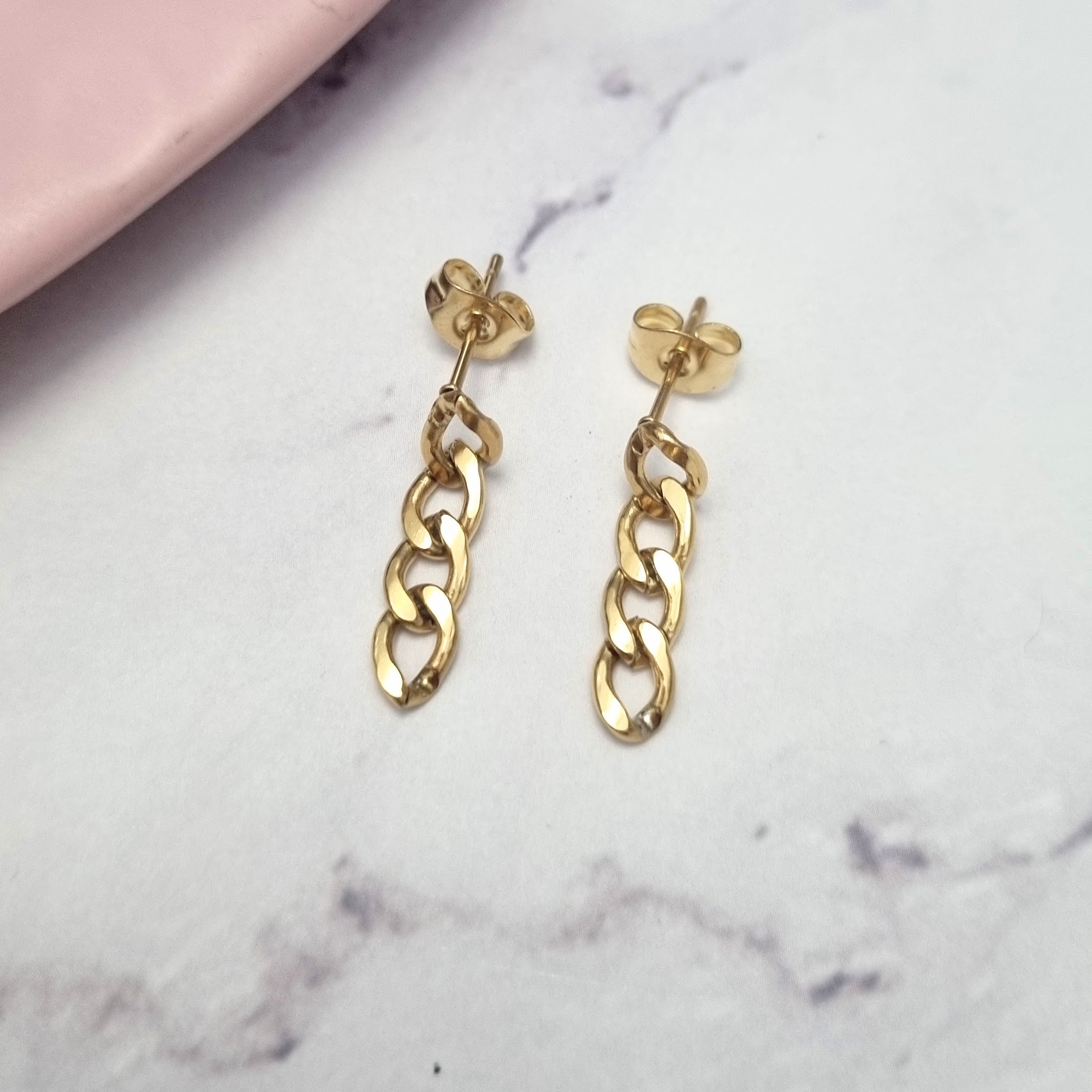 Aretes Acero Inoxidable 4 Eslabones