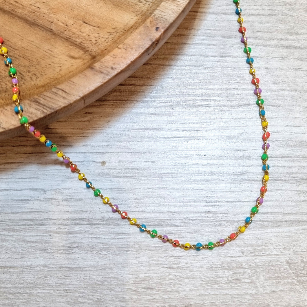 Collar Chapa de Oro Colores