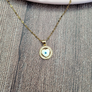 Collar Acero Inoxidable Ojito Corazon