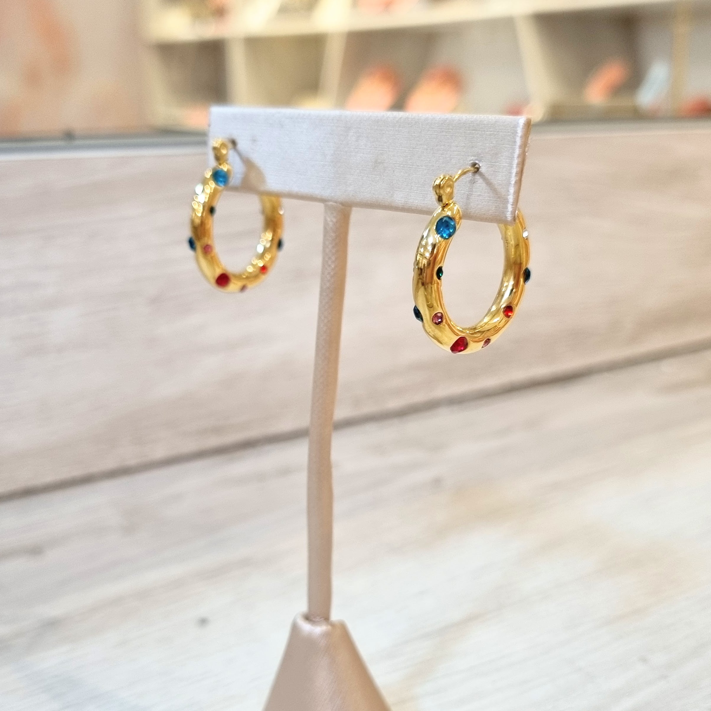 Arracadas Acero Inoxidable Multicolor