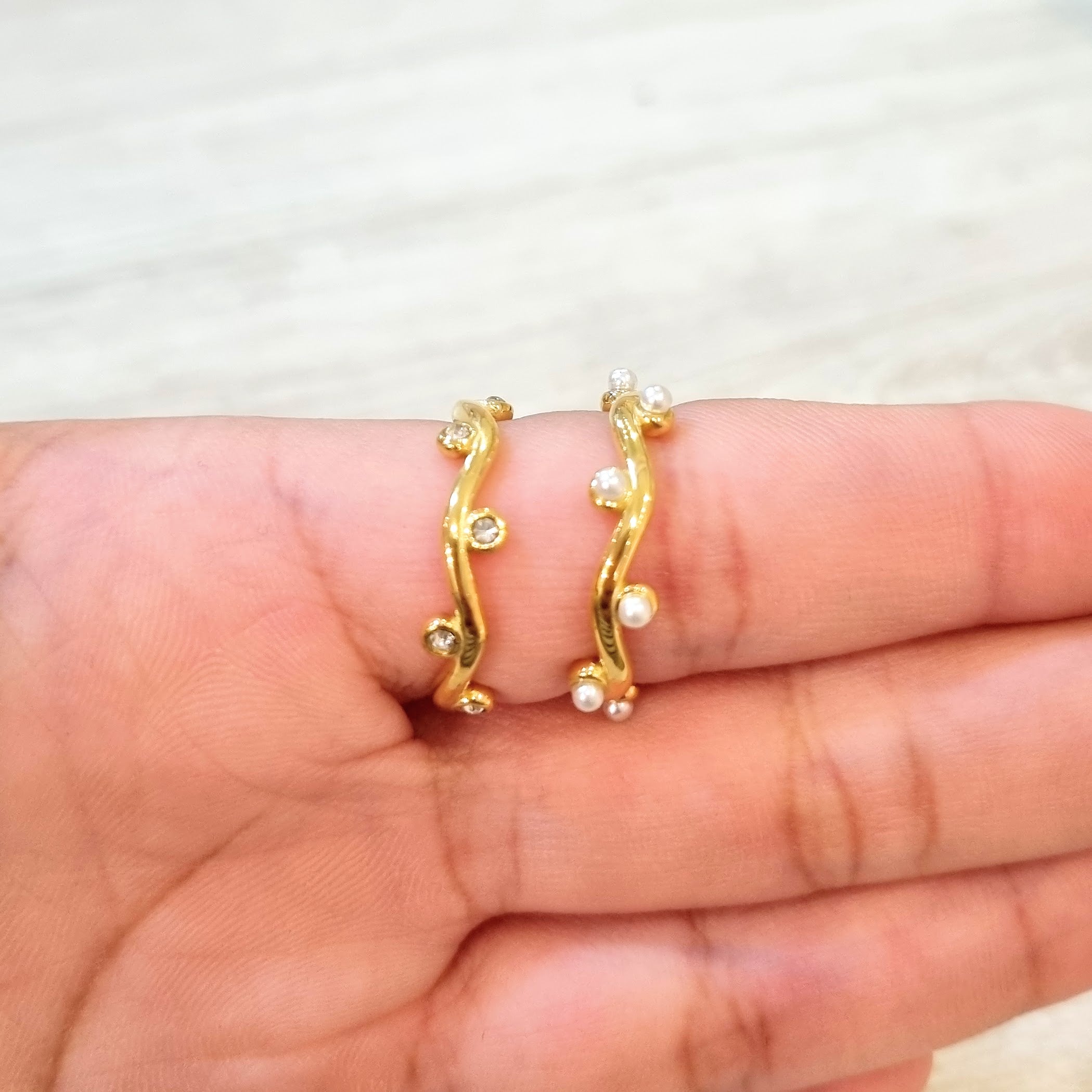 Anillo Acero Inoxidable Curvas