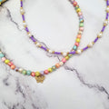 Collar Acero Inoxidable y Chaquira